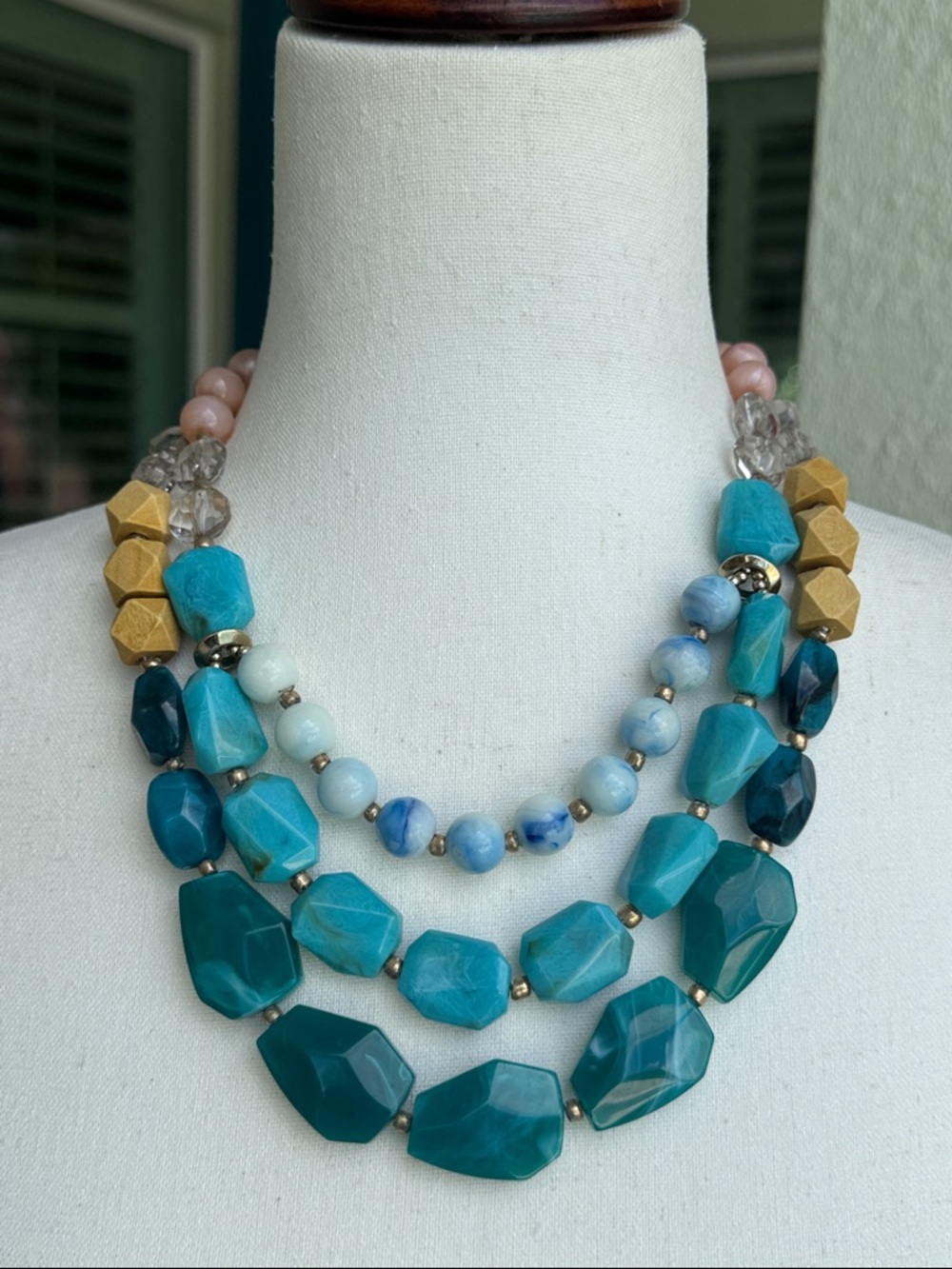 LOFT double strand beaded necklace - NWOT